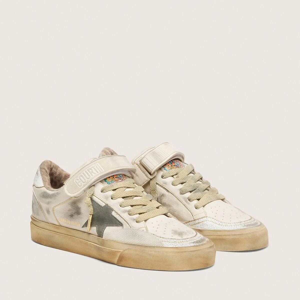 Golden Goose Ball Star Lab Sneaker With Velcro Fastening Golden Goose Ball Star Lab Sneaker With Velcro Fastening