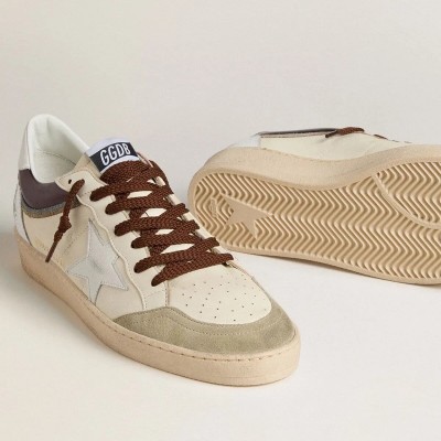 Golden Goose Ball Star Ltd Sneaker In Nappa With Nappa Star And Leather Heel Tab Golden Goose Ball Star Ltd Sneaker In Nappa With Nappa Star And Leather Heel Tab