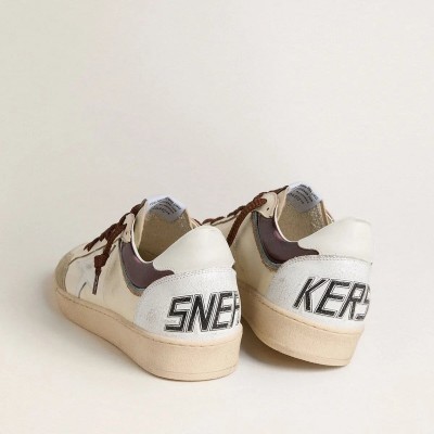 Golden Goose Ball Star Ltd Sneaker In Nappa With Nappa Star And Leather Heel Tab Golden Goose Ball Star Ltd Sneaker In Nappa With Nappa Star And Leather Heel Tab