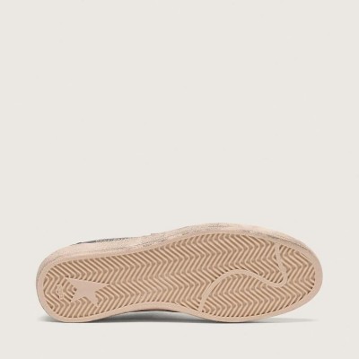 Golden Goose Ball Star Sneaker In Black Nappa With White Leather Star And Heel Tab Golden Goose Ball Star Sneaker In Black Nappa With White Leather Star And Heel Tab