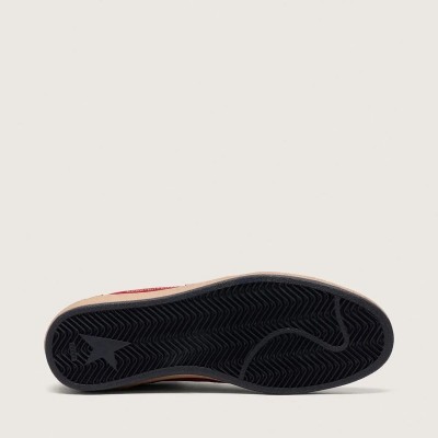 Golden Goose Ball Star Sneaker In Red Suede With White Star