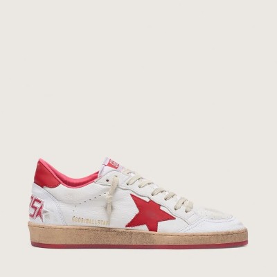 Golden Goose Ball Star Sneaker In White Leather Golden Goose Ball Star Sneaker In White Leather