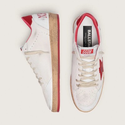 Golden Goose Ball Star Sneaker In White Leather Golden Goose Ball Star Sneaker In White Leather