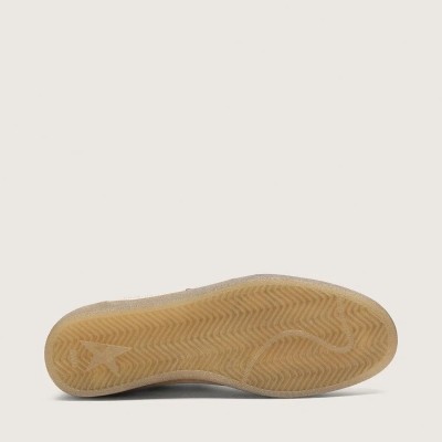 Golden Goose Ball Star Sneaker In White Leather With Dark Blue Leather Star And Silver Laminated Leather Heel Tab