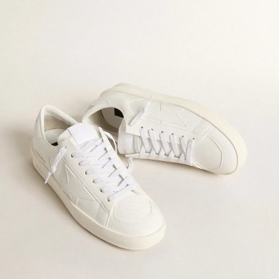 Golden Goose Bio-Based Stardan Sneaker With White Star And Heel Tab Golden Goose Bio-Based Stardan Sneaker With White Star And Heel Tab