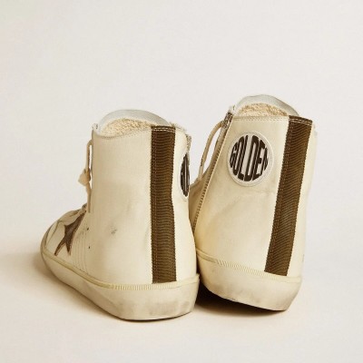 Golden Goose Francy Penstar Sneaker In Nappa With Black Suede Star And Cotton Heel Tab Golden Goose Francy Penstar Sneaker In Nappa With Black Suede Star And Cotton Heel Tab