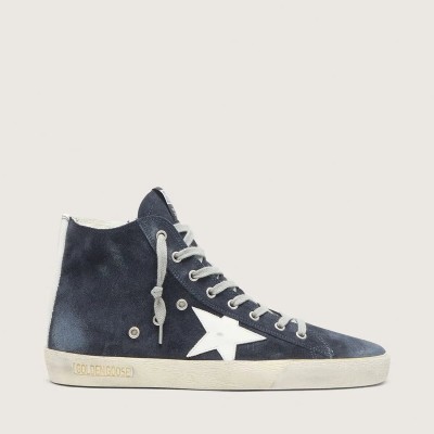 Golden Goose Francy Sneaker In Leather With Leather Star And Heel Tab
