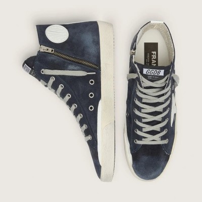 Golden Goose Francy Sneaker In Leather With Leather Star And Heel Tab