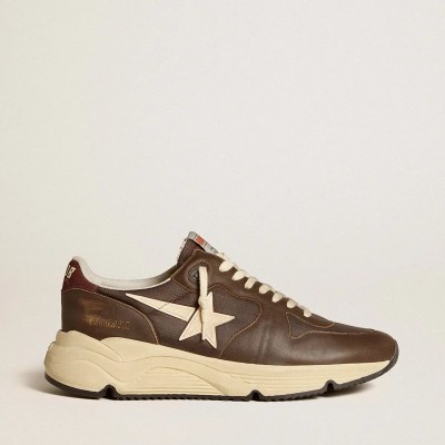 Golden Goose Running Sole Sneaker In Nylon And Leather With Tpu Star And Nubuck Heel Tab