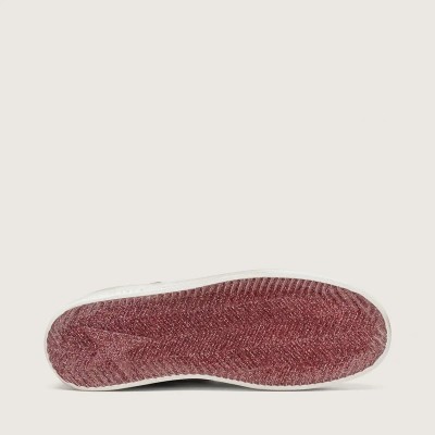 Golden Goose Stardan Lab Sneaker In Burgundy And Silver Leather And Glitter Golden Goose Stardan Lab Sneaker In Burgundy And Silver Leather And Glitter