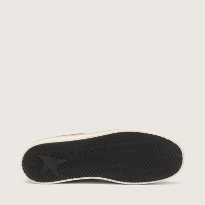 Golden Goose Stardan Sneaker In White And Brick-Red Leather With Olive-Green Laminated Leather Star Golden Goose Stardan Sneaker In White And Brick-Red Leather With Olive-Green Laminated Leather Star