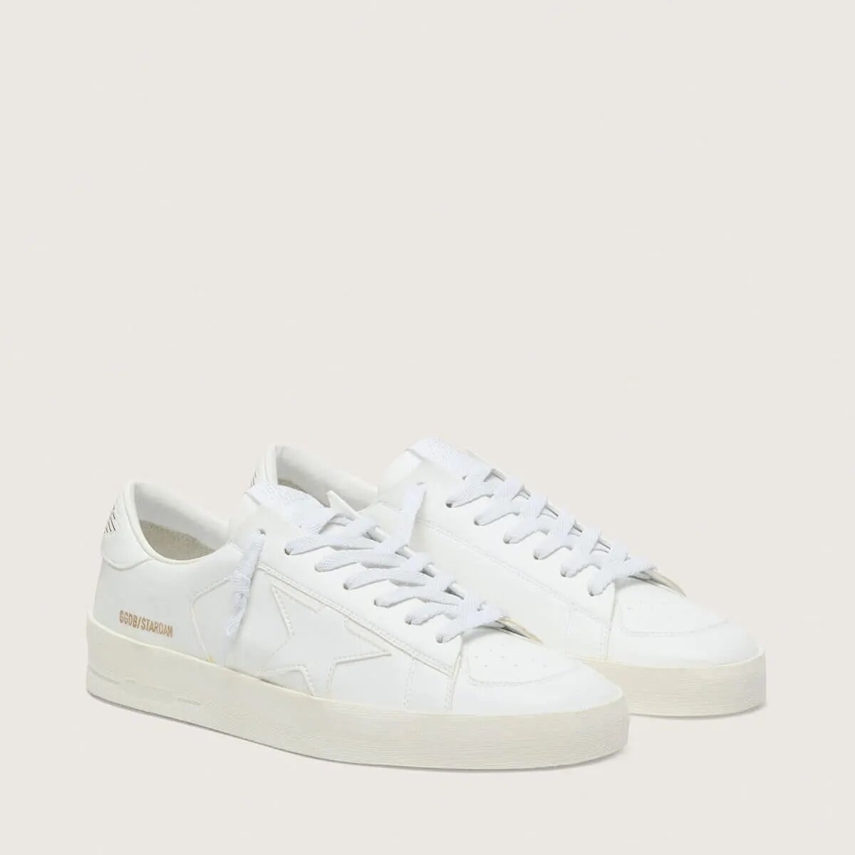 Golden Goose Stardan Sneaker In White Leather Golden Goose Stardan Sneaker In White Leather