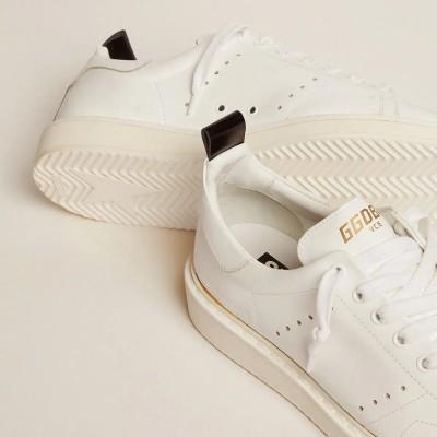 Golden Goose Starter Sneaker In Leather With Star On The Heel Tab Golden Goose Starter Sneaker In Leather With Star On The Heel Tab