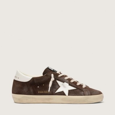 Golden Goose Super-Star Sneaker In Brown Suede With White Star Golden Goose Super-Star Sneaker In Brown Suede With White Star
