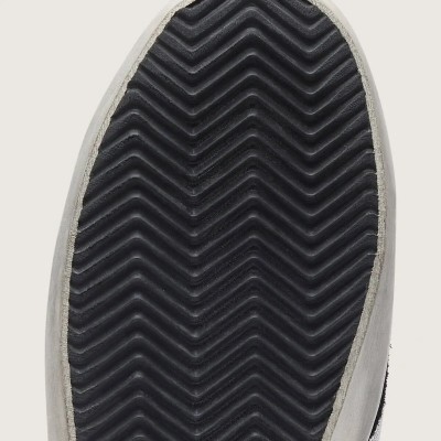 Golden Goose Super-Star Sneaker In Silver Leather Golden Goose Super-Star Sneaker In Silver Leather