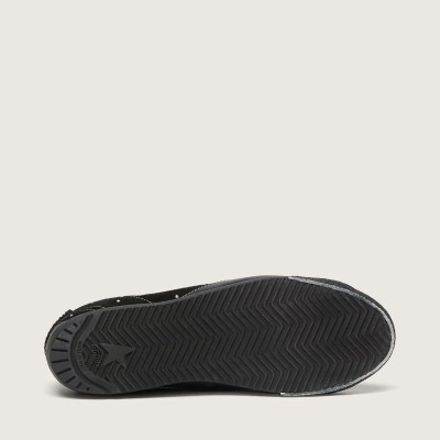 Golden Goose True-Star Sneaker In Black Suede With Swarovski Crystals And Black Leather Star