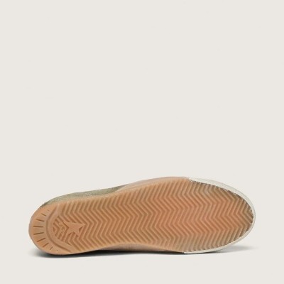 Golden Goose True-Star Sneaker In Olive Suede With Gold Star Golden Goose True-Star Sneaker In Olive Suede With Gold Star