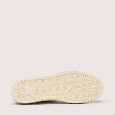 Golden Goose Ball Star Ltd Sneaker In Gray Suede With Blue Star And Cream-Colored Crochet Inserts Golden Goose Ball Star Ltd Sneaker In Gray Suede With Blue Star And Cream-Colored Crochet Inserts
