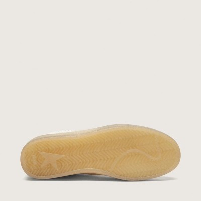 Golden Goose Ball Star Ltd Sneaker In White Leather With Light Blue Embroidered Star
