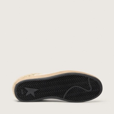 Golden Goose Ball Star Sabots Sneaker With Glitter Star And Shearling Lining Golden Goose Ball Star Sabots Sneaker With Glitter Star And Shearling Lining