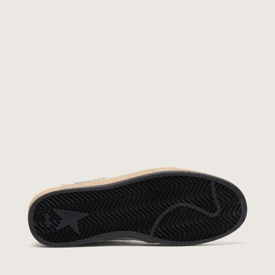 Golden Goose Ball Star Sneaker In Nappa With Silver Glitter Star And Heel Tab Golden Goose Ball Star Sneaker In Nappa With Silver Glitter Star And Heel Tab