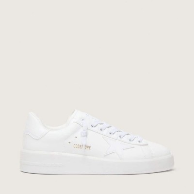Golden Goose Bio-Based Purestar Sneaker With White Star And Heel Tab