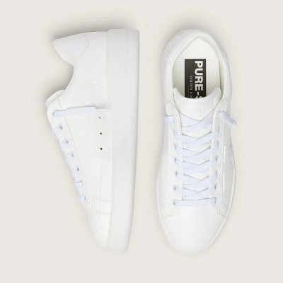 Golden Goose Bio-Based Purestar Sneaker With White Star And Heel Tab