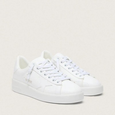 Golden Goose Bio-Based Purestar Sneaker With White Star And Heel Tab