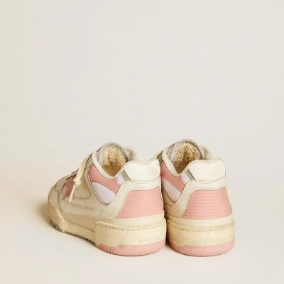 Golden Goose Forty2 Sneaker With Pink Star And White Leather Heel Tab Golden Goose Forty2 Sneaker With Pink Star And White Leather Heel Tab