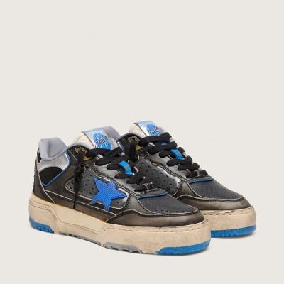 Golden Goose Forty2 Sneaker In Black Foam Rubber And Leather With Tpu Star And Black Leather Heel Tab