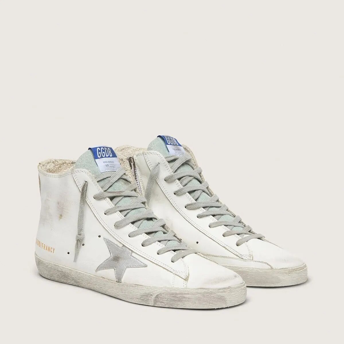 Golden Goose Francy Leather Sneaker With Suede Star Golden Goose Francy Leather Sneaker With Suede Star