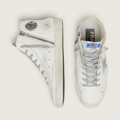 Golden Goose Francy Leather Sneaker With Suede Star Golden Goose Francy Leather Sneaker With Suede Star