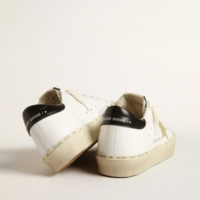 Golden Goose Hi Star Sneaker With Swarovski Crystal Star And Black Heel Tab Golden Goose Hi Star Sneaker With Swarovski Crystal Star And Black Heel Tab