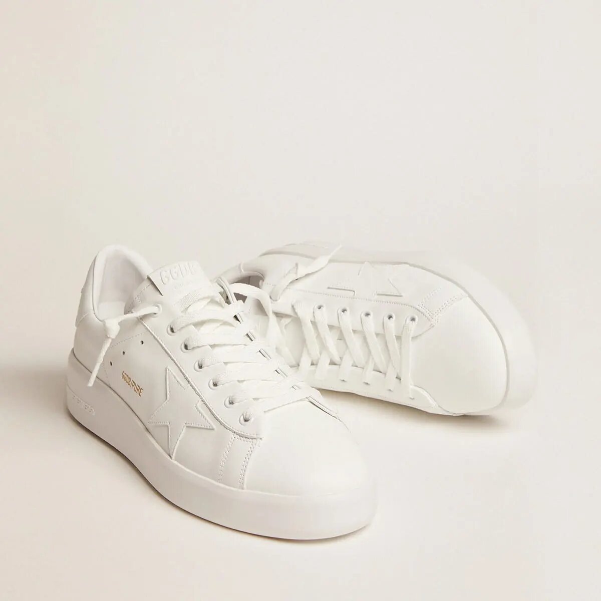 Golden Goose Purestar Sneaker In White Golden Goose Purestar Sneaker In White