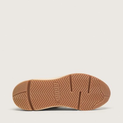 Golden Goose Running Sole Sneaker In Mesh And White Nappa