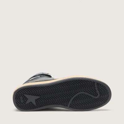 Golden Goose Sky-Star Sneaker In Black Nappa With White Star Golden Goose Sky-Star Sneaker In Black Nappa With White Star