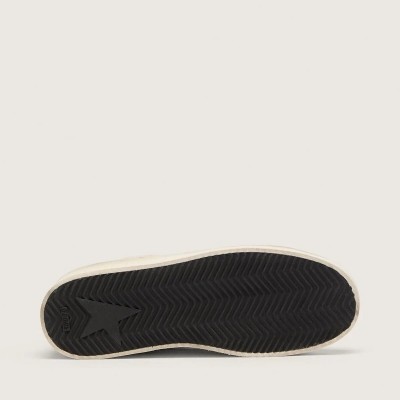 Golden Goose Stardan Sneaker In Ecru Nappa Leather With Gold Glitter Star And Heel Tab Golden Goose Stardan Sneaker In Ecru Nappa Leather With Gold Glitter Star And Heel Tab