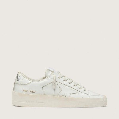 Golden Goose Stardan Sneaker In Total White Leather Golden Goose Stardan Sneaker In Total White Leather