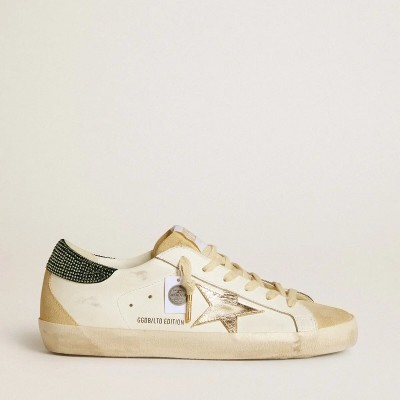 Golden Goose Super-Star Ltd Sneaker With Leather Star And Swarovski Crystals Heel Tab Golden Goose Super-Star Ltd Sneaker With Leather Star And Swarovski Crystals Heel Tab