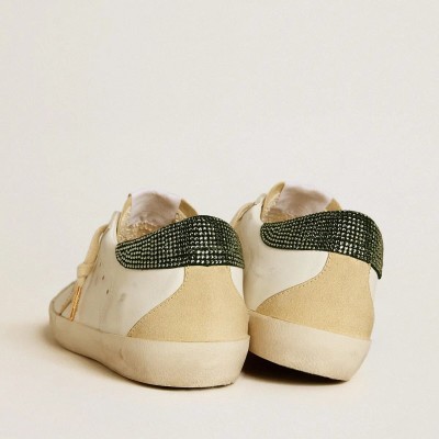 Golden Goose Super-Star Ltd Sneaker With Leather Star And Swarovski Crystals Heel Tab Golden Goose Super-Star Ltd Sneaker With Leather Star And Swarovski Crystals Heel Tab