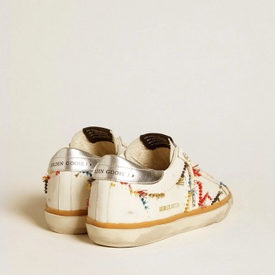 Golden Goose Super-Star Ltd Sneaker With Perforated Star And Metallic Leather Heel Tab