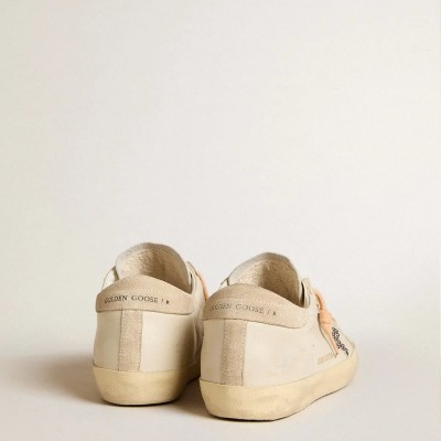 Golden Goose Super-Star Ltd Sneaker In Leather With Beige Suede Star Sneaker With Swarovski Studs Golden Goose Super-Star Ltd Sneaker In Leather With Beige Suede Star Sneaker With Swarovski Studs
