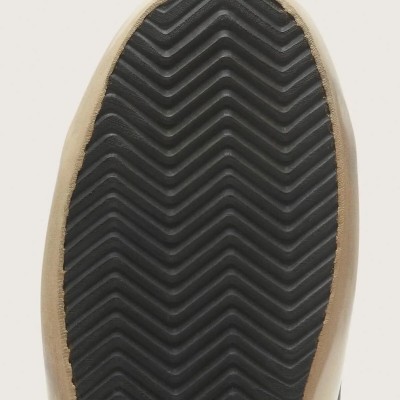 Golden Goose Super-Star Sneaker In Black Nappa With Black Star And Glitter Heel Tab Golden Goose Super-Star Sneaker In Black Nappa With Black Star And Glitter Heel Tab