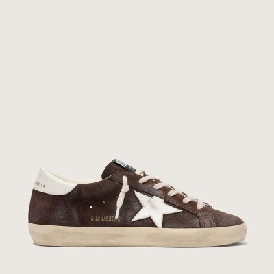 Golden Goose Super-Star Sneaker In Brown Suede With White Star Golden Goose Super-Star Sneaker In Brown Suede With White Star