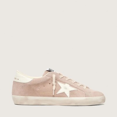 Golden Goose Super-Star Sneaker In Powder-Pink Suede With White Star Golden Goose Super-Star Sneaker In Powder-Pink Suede With White Star