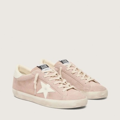 Golden Goose Super-Star Sneaker In Powder-Pink Suede With White Star Golden Goose Super-Star Sneaker In Powder-Pink Suede With White Star