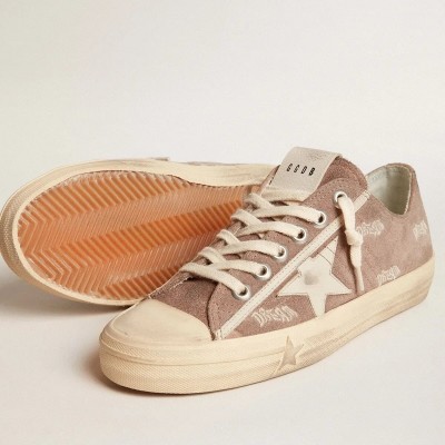 Golden Goose V-Star Sneaker In Dove-Gray Suede With Light Gray Leather Star Golden Goose V-Star Sneaker In Dove-Gray Suede With Light Gray Leather Star